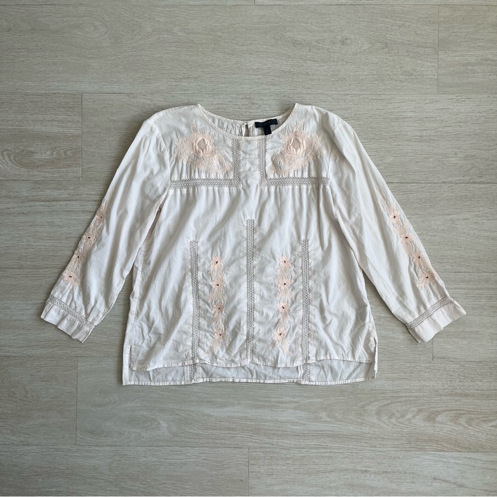 J.CREW pink cotton shirt. Size 6. perfect condition. 100% cotton.